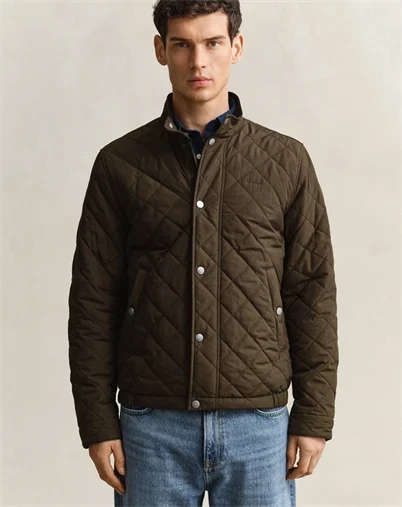 Gant - Quilted Jakke - Black Brown